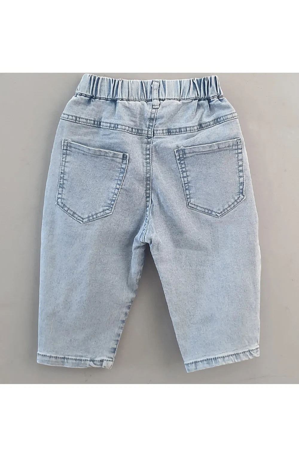 Blue Richie Rich Printed Denim Pant