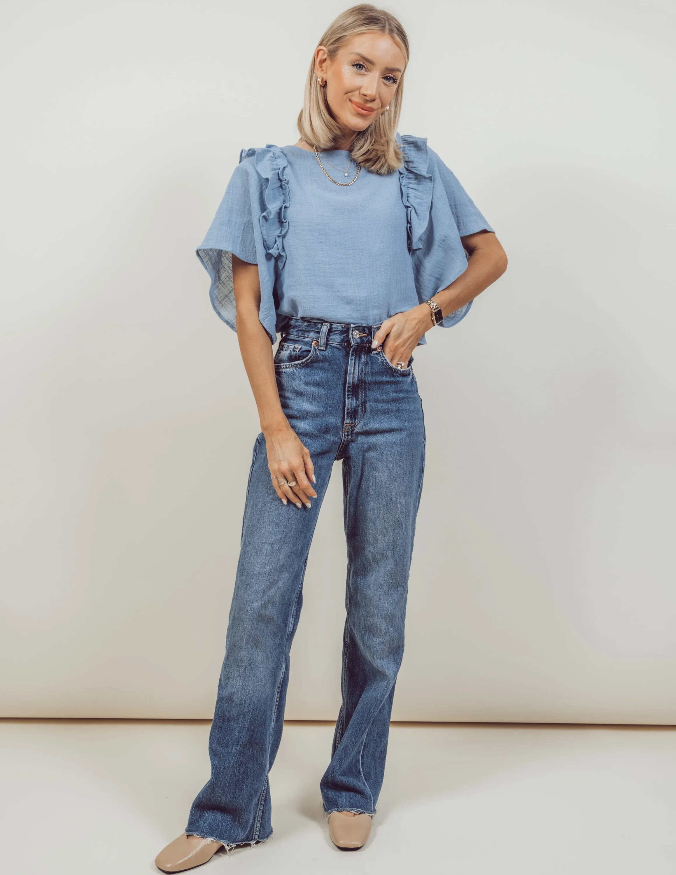 Katarina Ruffle Top