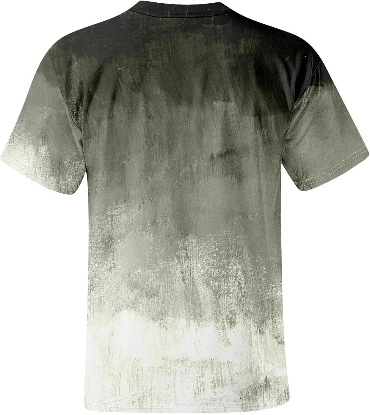 Men's Tee Shirts Casual Gradient Print Tshirts Short Sleeve Crewneck Loose Oversized Summer Beach T Shirts, S-5XL