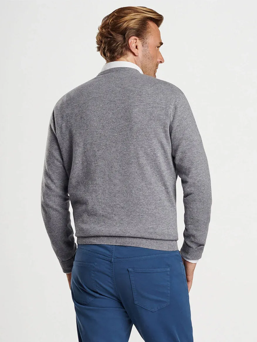 Peter Millar Crown Heritage Cashmere Sweater in Oslo Grey