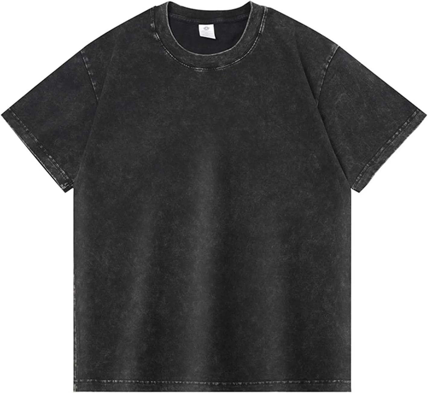 RTRDE Men's Basic Tees Casual Crewneck T-Shirts Short Sleeve Loose Solid Color Tee Shirts Streetwear, M-4XL