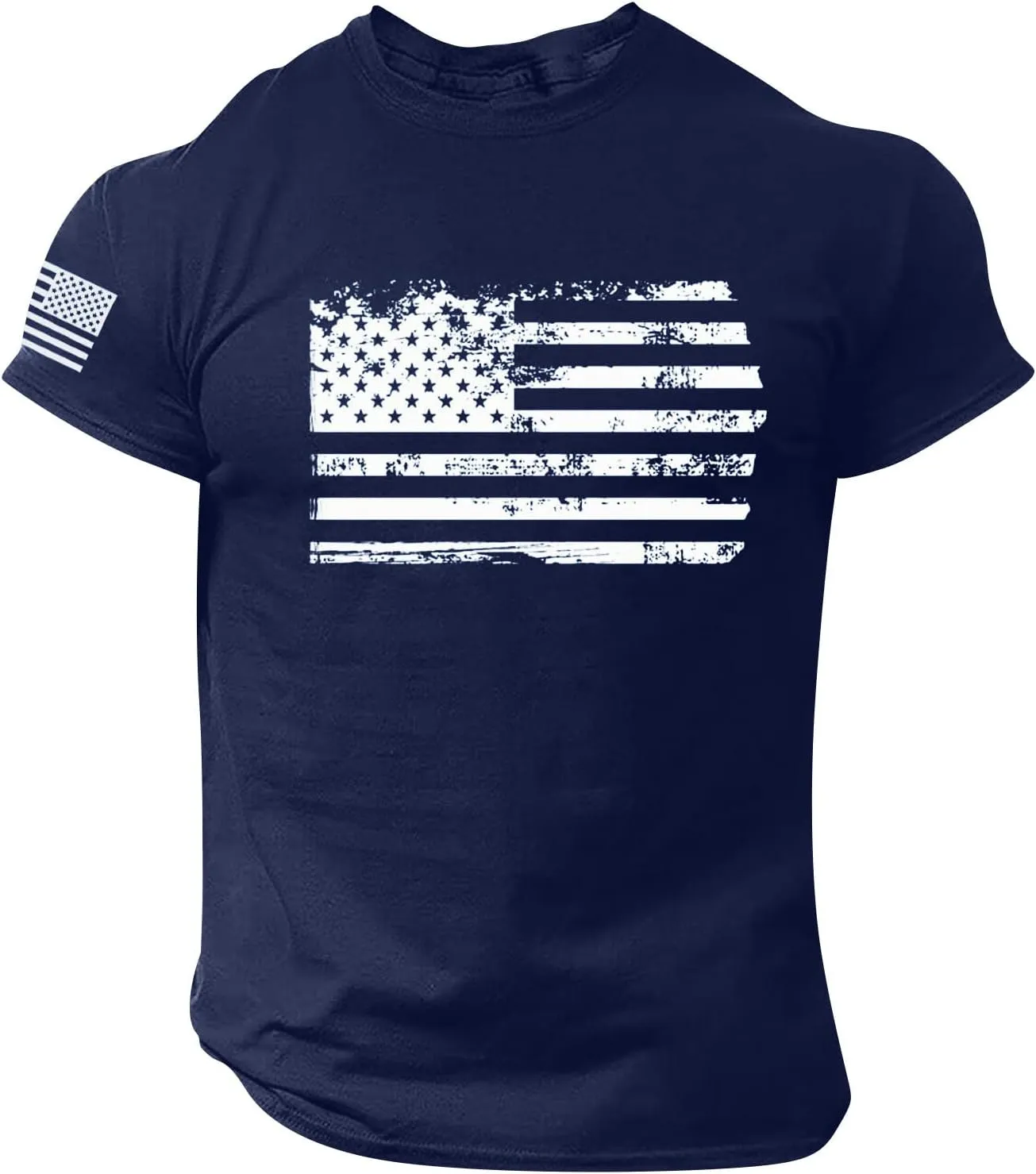 RTRDE Men's Flag T-Shirts Graphic Tees Crewneck Election 2024 Shirt Patriotic Short Sleeve Print Tshirts, M-5XL