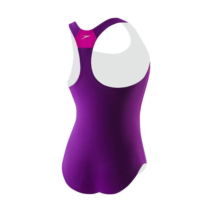 SPEEDO Girls Poptical Stripes Sport Splice (7-16)