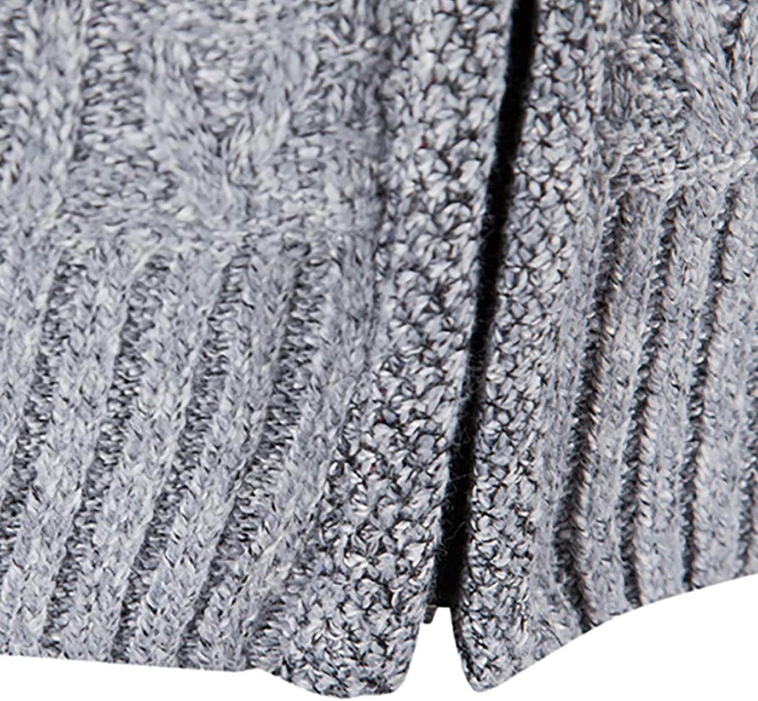 tuduoms Mens Thermal Chunky Knit Sweater Coat Full Zip Fleece Lined Cardigan Jacket Winter Long Sleeve Knitwear Sweatershirt