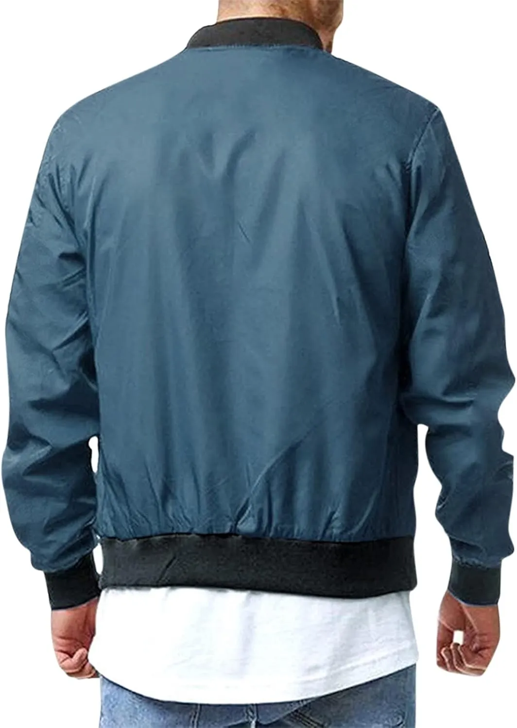 Ymosrh Mens Coats and Jackets Big Tall Spring Fall Causal Softshell Windbreaker Coat Outerwear Sport Jackets for Men